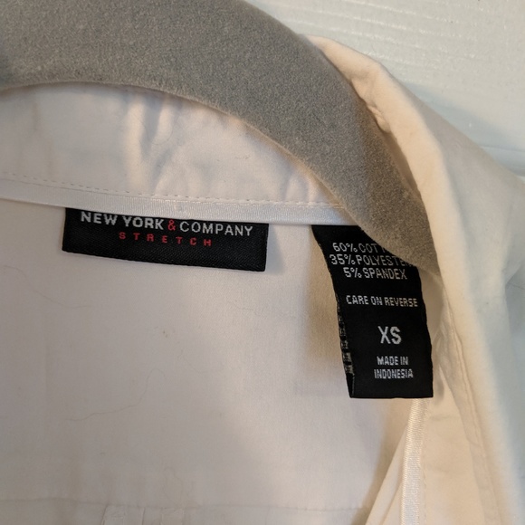 white long sleeve button-down - Picture 2 of 2